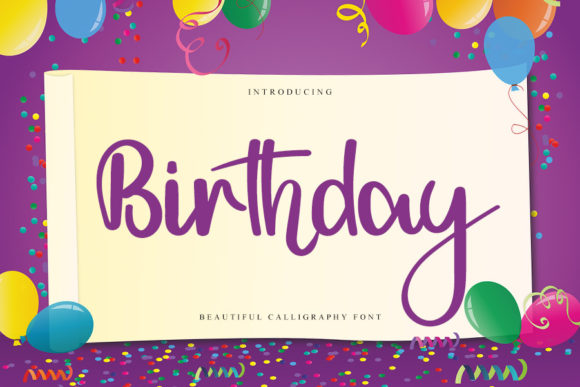 Birthday Font