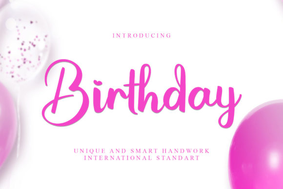 Birthday Font Poster 1