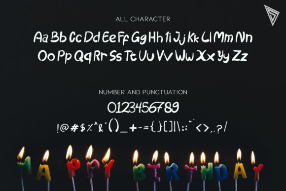 Birthday Party Font Poster 3