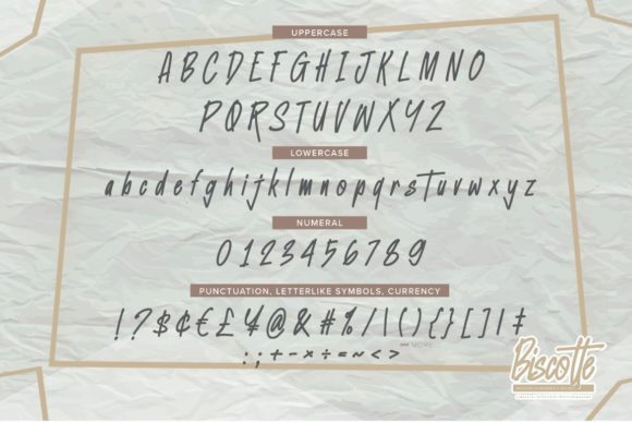 Biscotte Font Poster 5