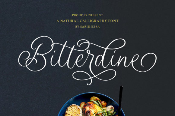Bitterdine Font Poster 1