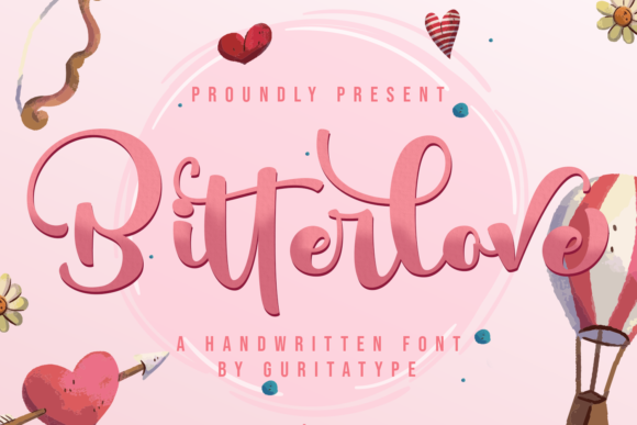 Bitterlove Font Poster 1