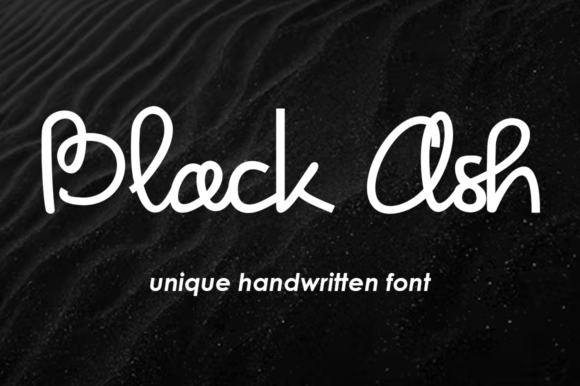 Black Ash Font Poster 1