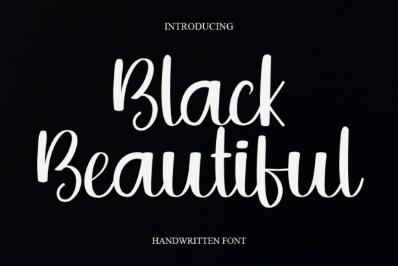 Black Beautiful Font