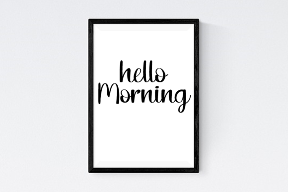 Black Beautiful Font Poster 4