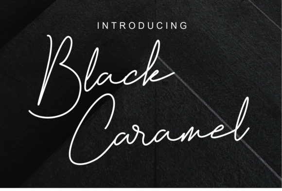 Black Caramel Font Poster 1