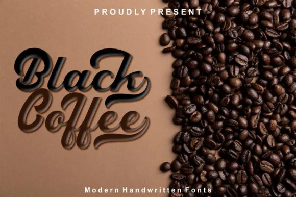Black Coffee Font Black Coffee Font Poster 1