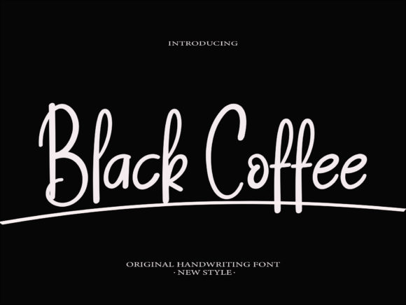 Black Coffee Font Poster 1