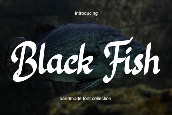 Black Fish Font Black Fish Font Poster 1