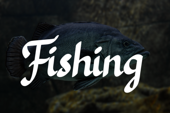 Black Fish Font Poster 3