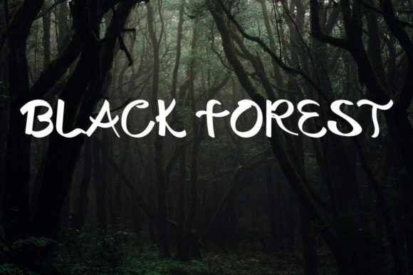 Black Forest Font Poster 1