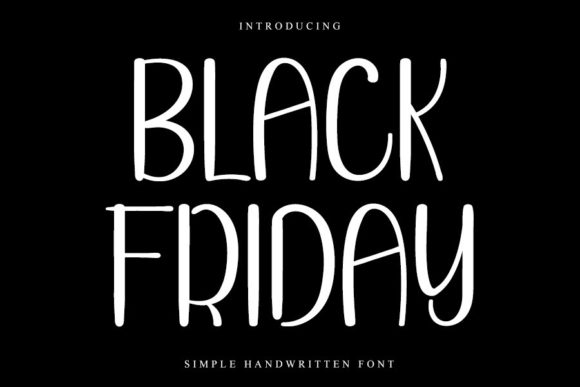 Black Friday Font Poster 1