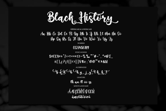 Black History Font Poster 6