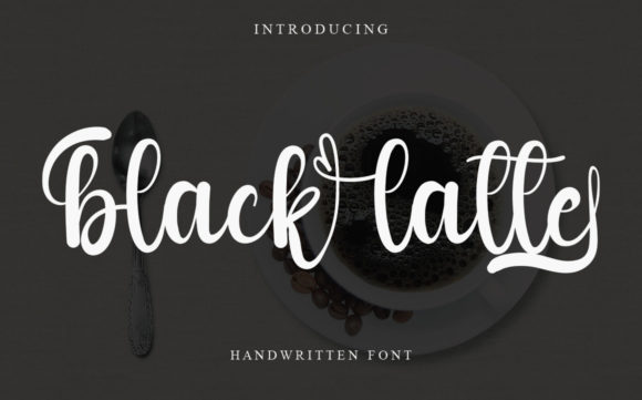 Black Latte Font Poster 1