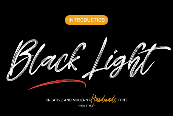 Black Light Font