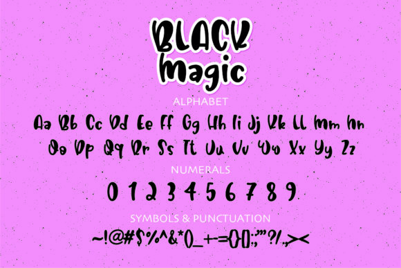 Black Magic Font Poster 2