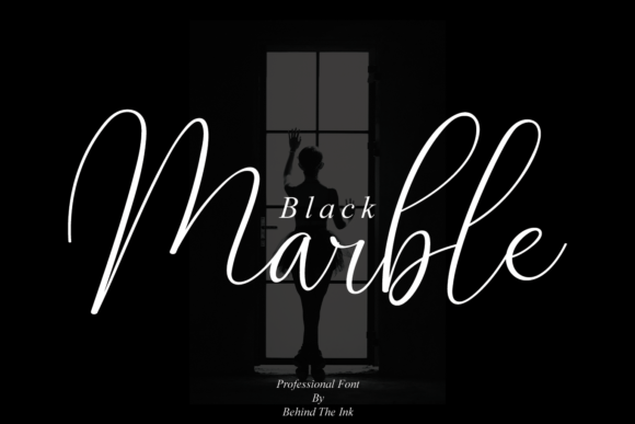 Black Marble Font Poster 1