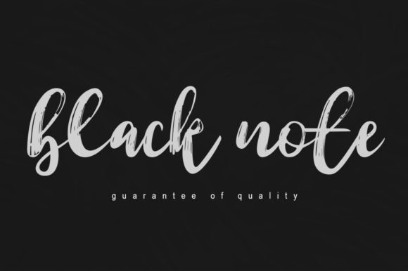 Black Note Font