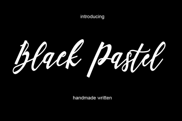 Black Pastel Font Poster 1