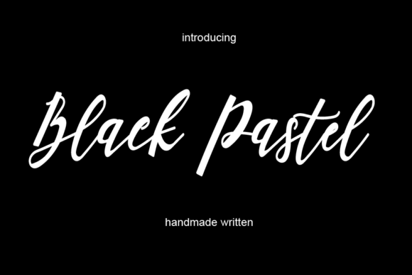 Black Pastel Font