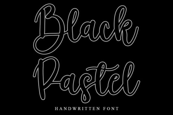 Black Pastel Font