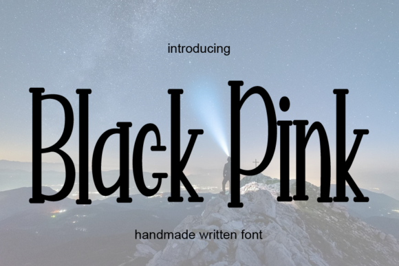 Black Pink Font