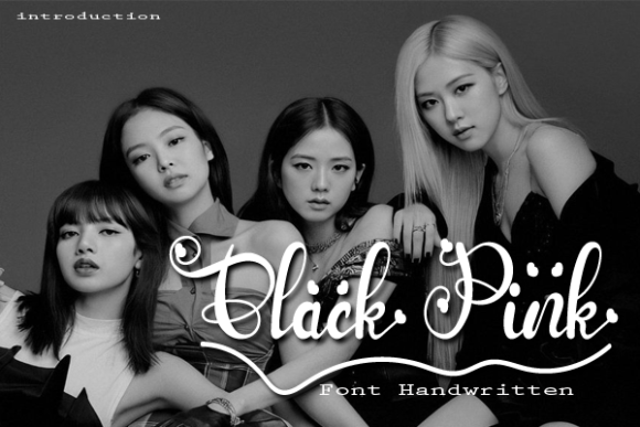 Black Pink Font