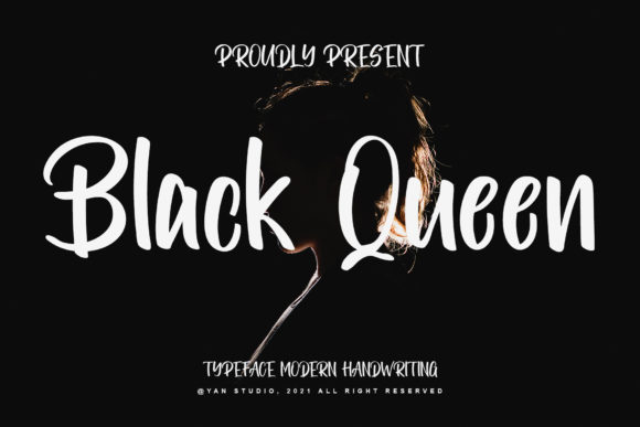 Black Queen Font Poster 1