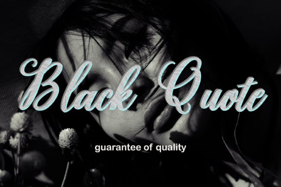 Black Quote Font