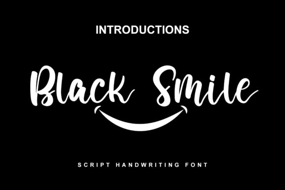 Black Smile Font Poster 1
