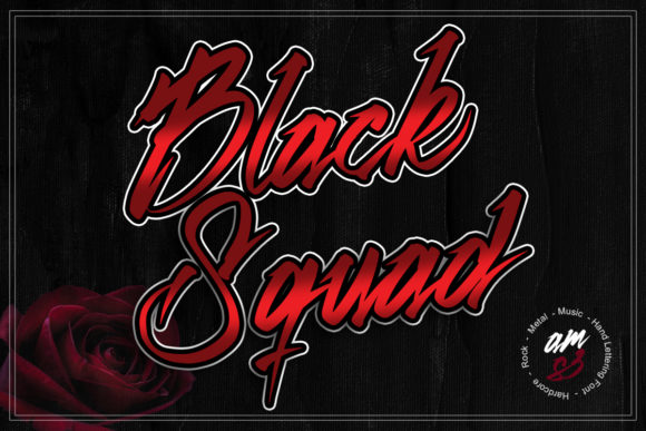 Black Squad Font Poster 2