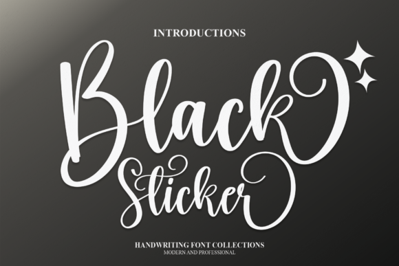 Black Sticker Font