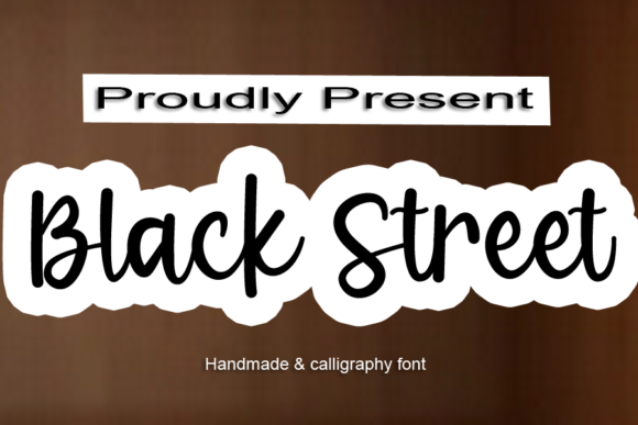 Black Street Font Poster 1