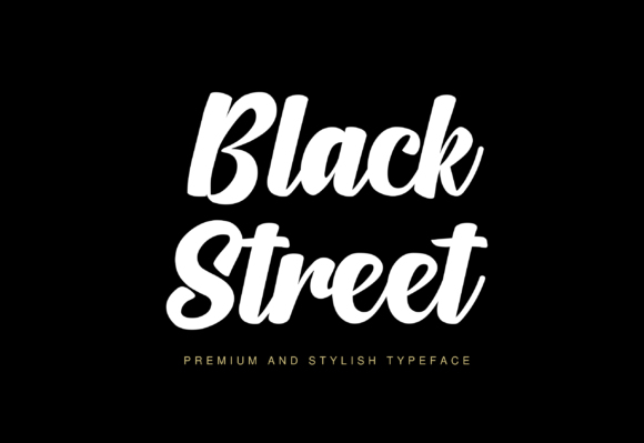 Black Street Font Poster 1