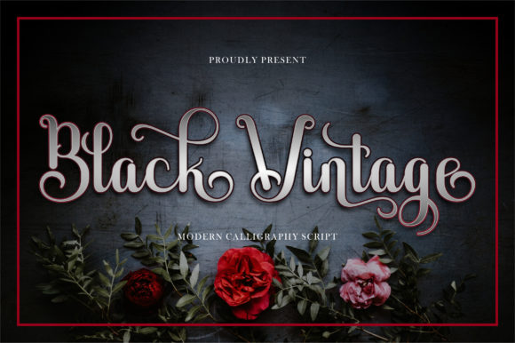 Black Vintage Font Poster 1
