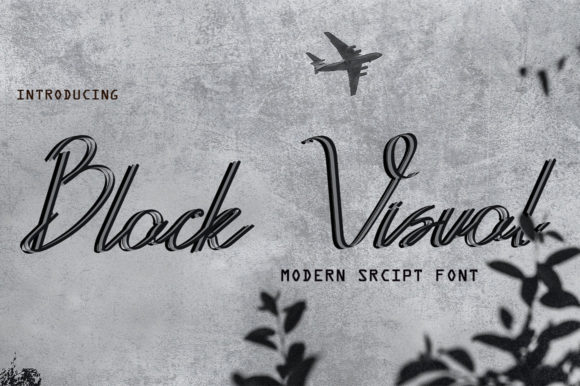 Black Visual Font Poster 1