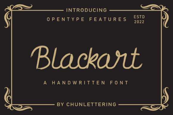 Blackart Font Poster 1