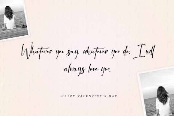 Blacker Valentine Font Poster 2