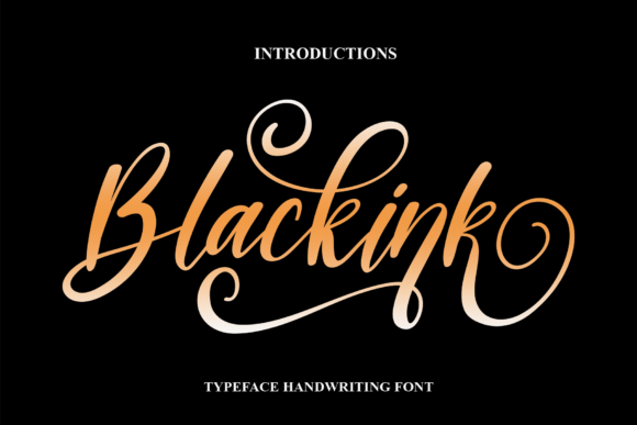 Blackink Font Poster 1