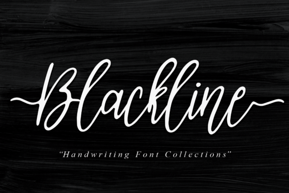 Blackline Font Poster 1