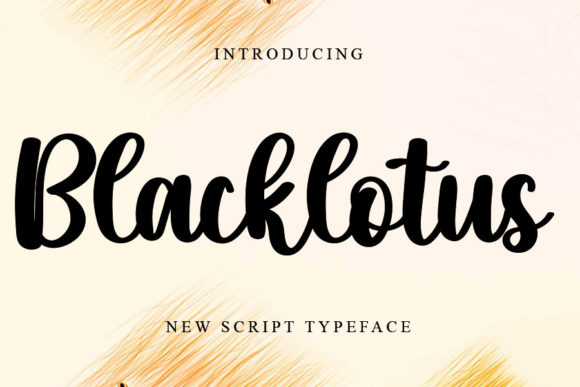 Blacklotus Font Poster 1