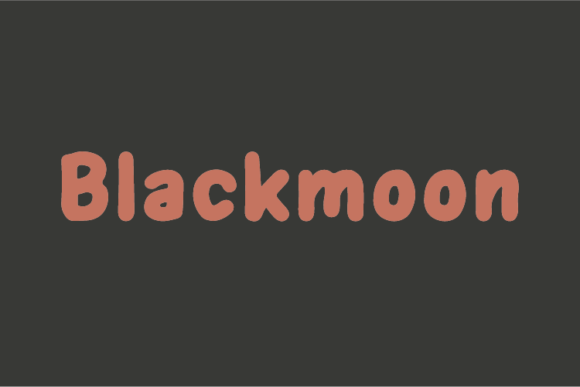 Blackmoon Font Poster 1