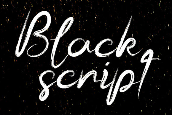 Blackscript Font Poster 2