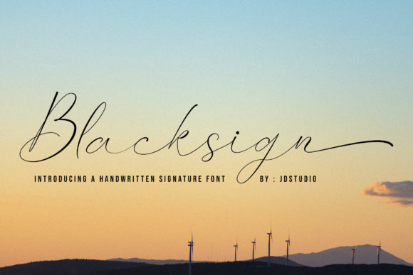 Blacksign Font Poster 1