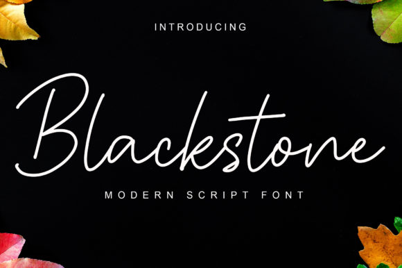 Blackstone Font Poster 1