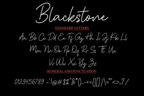 Blackstone Font Poster 7