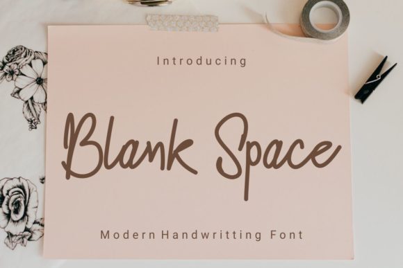 Blank Space Font
