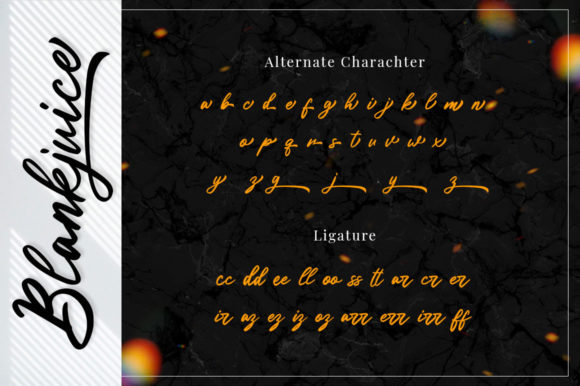 Blankjuice Font Poster 13