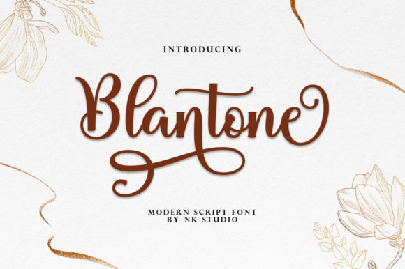 Blantone Script Font Poster 1