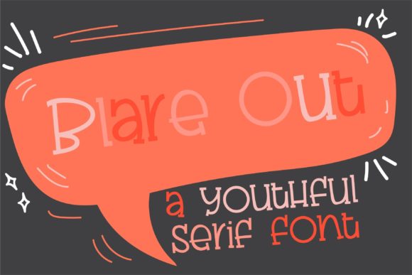 Blare out Font Poster 1